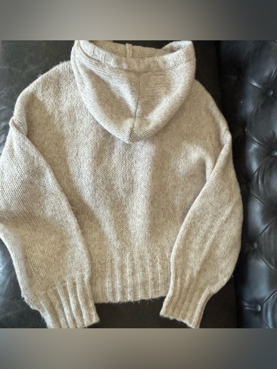 Z Supply Cream Knit Hoodie Sweater - Picture 2 of 2